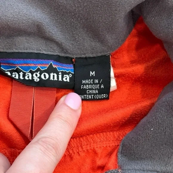 Vintage Patagonia Integral Pullover Orange Off White Unisex Medium - Picture 9 of 10
